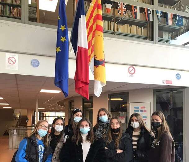 Imagen de alumnas canarias participantes en este intercambio / TA